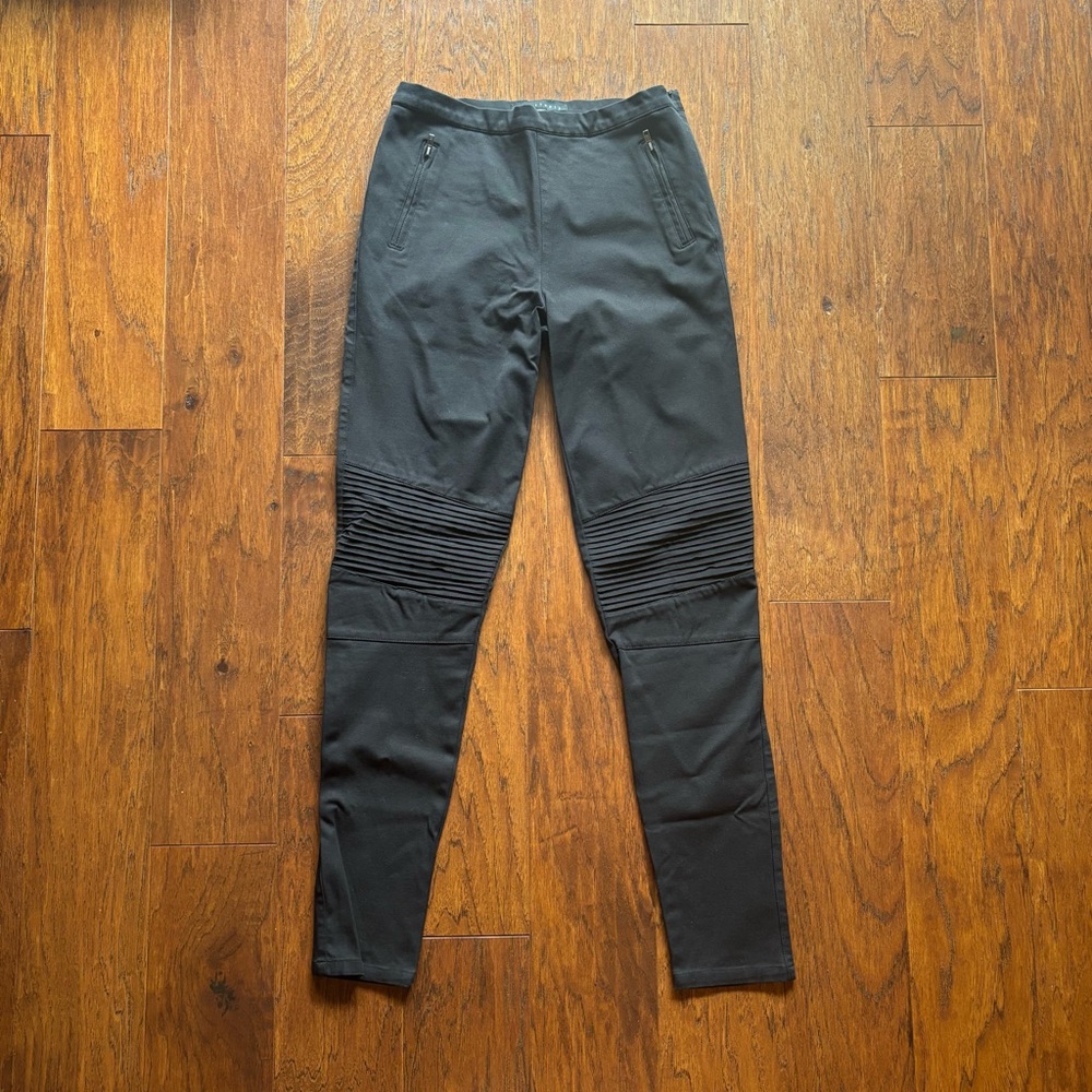 Sanctuary Black Moto Trouser Pants Stretch High Rise Size 2 XS